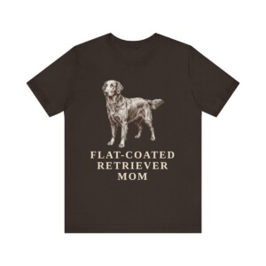 Flat-Coated Retriever Mom Shirt, Vintage Dog Sketch Tee, Dog Mom Gift