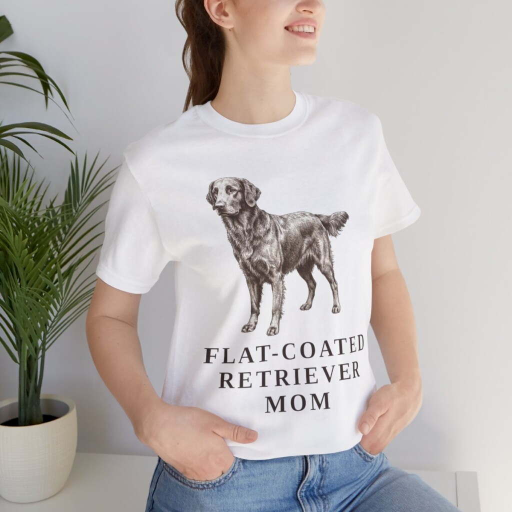 Flat-Coated Retriever Mom Shirt, Vintage Dog Sketch Tee, Dog Mom Gift Flat-Coated Retriever Mom Shirt, Vintage Dog Sketch Tee, Dog Mom Gift