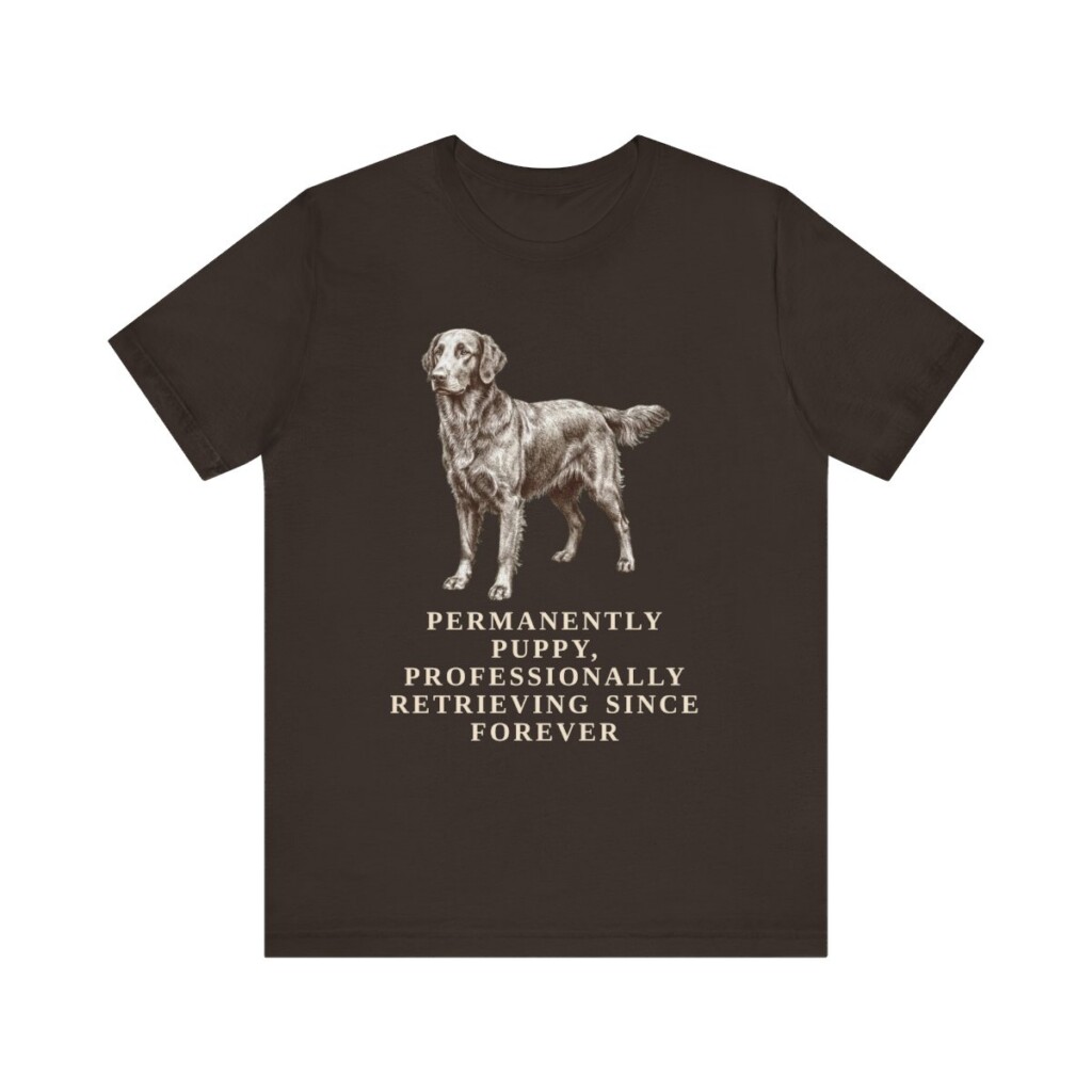 Flat-Coated Retriever Humor Shirt, Vintage Dog Sketch Tee, Dog Humor Gift