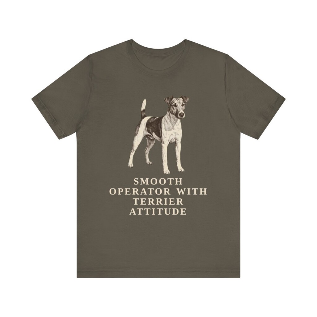 Fox Terrier (Smooth) Humor Shirt, Vintage Dog Sketch Tee, Dog Humor Gift Fox Terrier (Smooth) Humor Shirt, Vintage Dog Sketch Tee, Dog Humor Gift
