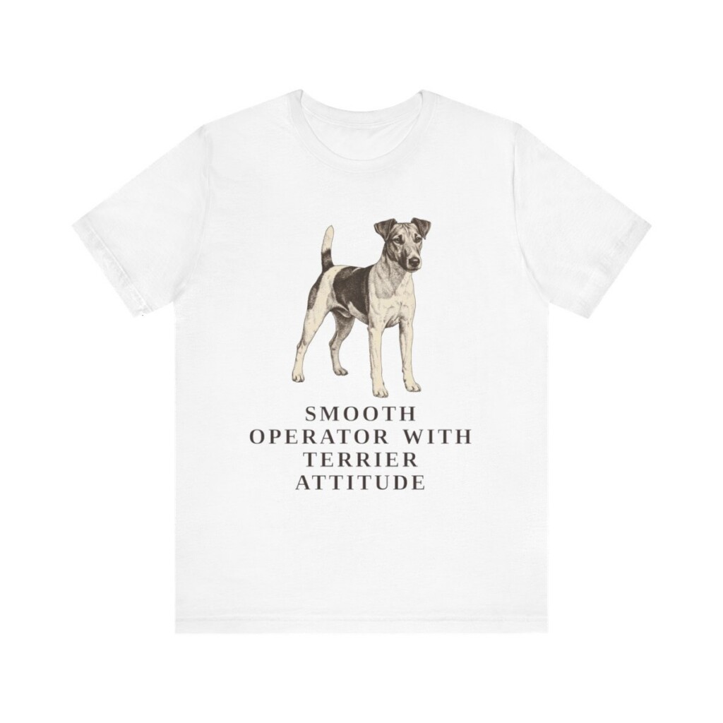 Fox Terrier (Smooth) Humor Shirt, Vintage Dog Sketch Tee, Dog Humor Gift Fox Terrier (Smooth) Humor Shirt, Vintage Dog Sketch Tee, Dog Humor Gift