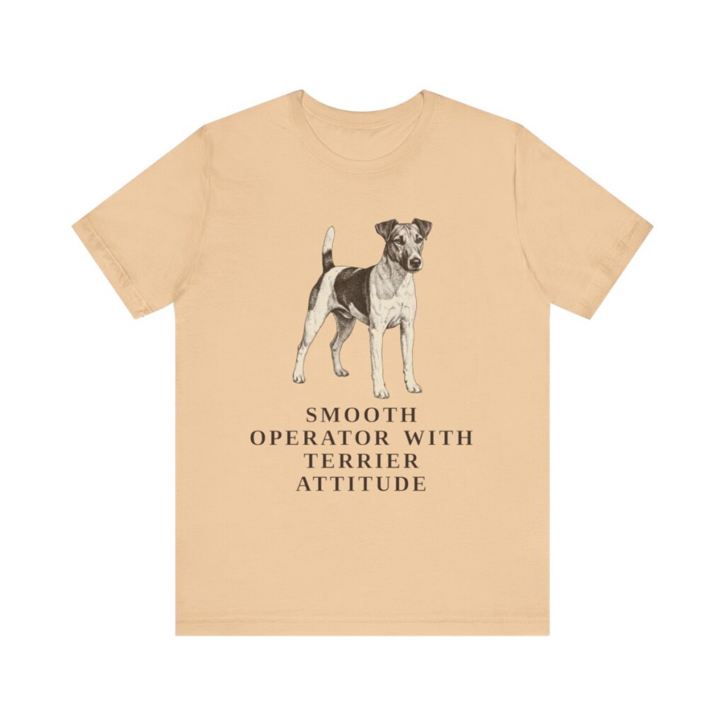 Fox Terrier (Smooth) Humor Shirt, Vintage Dog Sketch Tee, Dog Humor Gift Fox Terrier (Smooth) Humor Shirt, Vintage Dog Sketch Tee, Dog Humor Gift