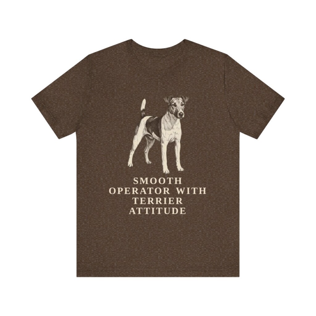 Fox Terrier (Smooth) Humor Shirt, Vintage Dog Sketch Tee, Dog Humor Gift Fox Terrier (Smooth) Humor Shirt, Vintage Dog Sketch Tee, Dog Humor Gift