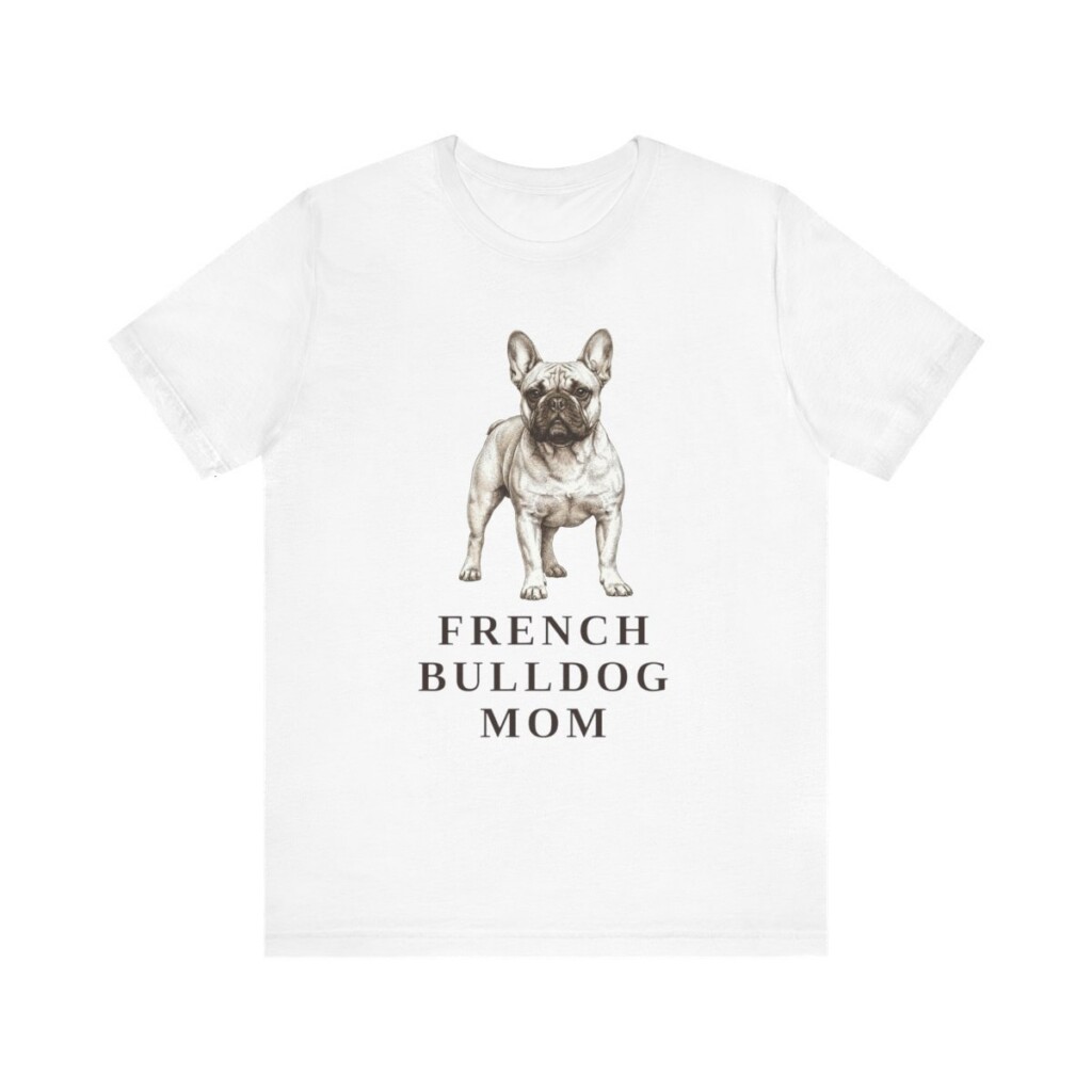 French Bulldog Mom Shirt, Vintage Dog Sketch Tee, Dog Mom Gift