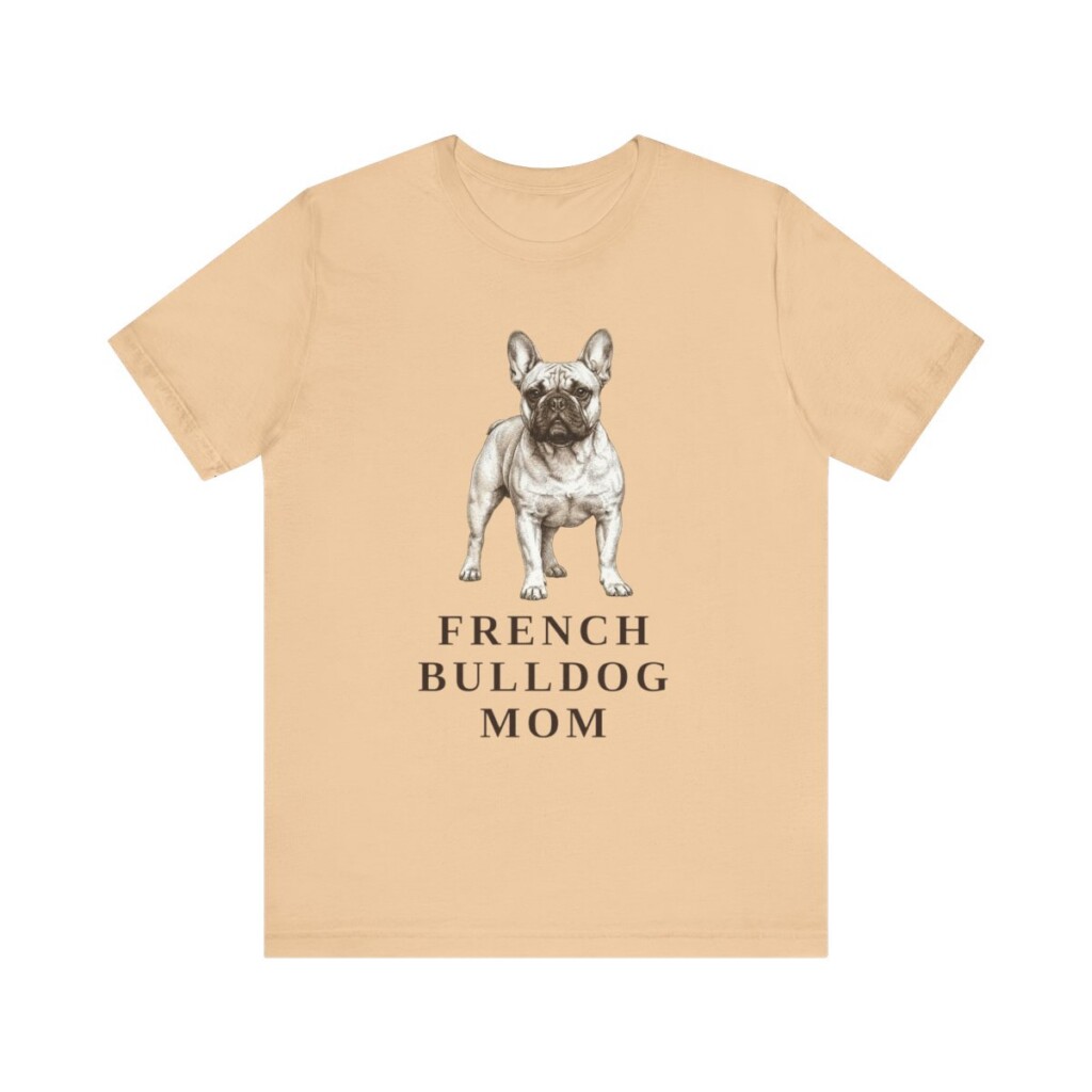 French Bulldog Mom Shirt, Vintage Dog Sketch Tee, Dog Mom Gift