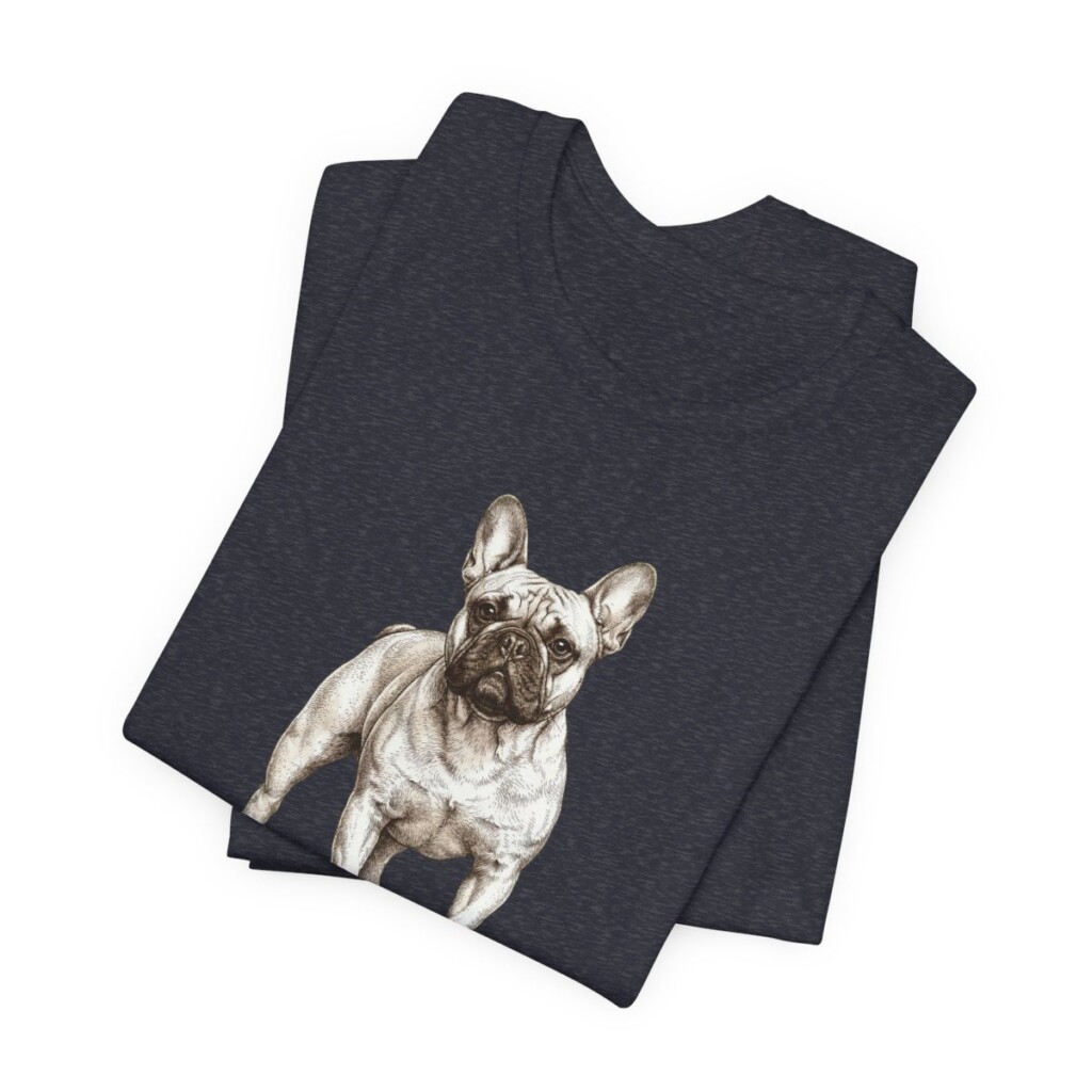 French Bulldog Mom Shirt, Vintage Dog Sketch Tee, Dog Mom Gift
