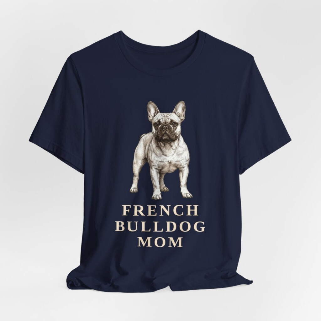 French Bulldog Mom Shirt, Vintage Dog Sketch Tee, Dog Mom Gift