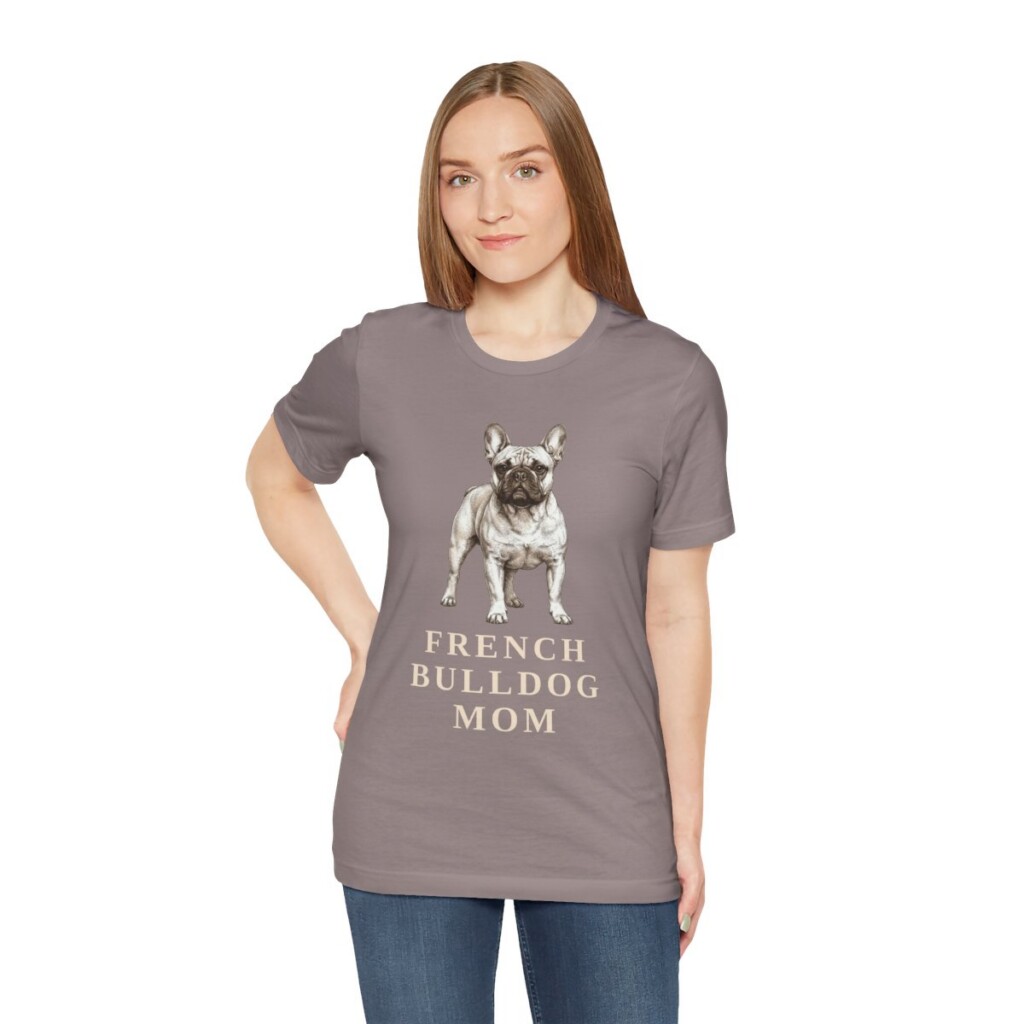 French Bulldog Mom Shirt, Vintage Dog Sketch Tee, Dog Mom Gift