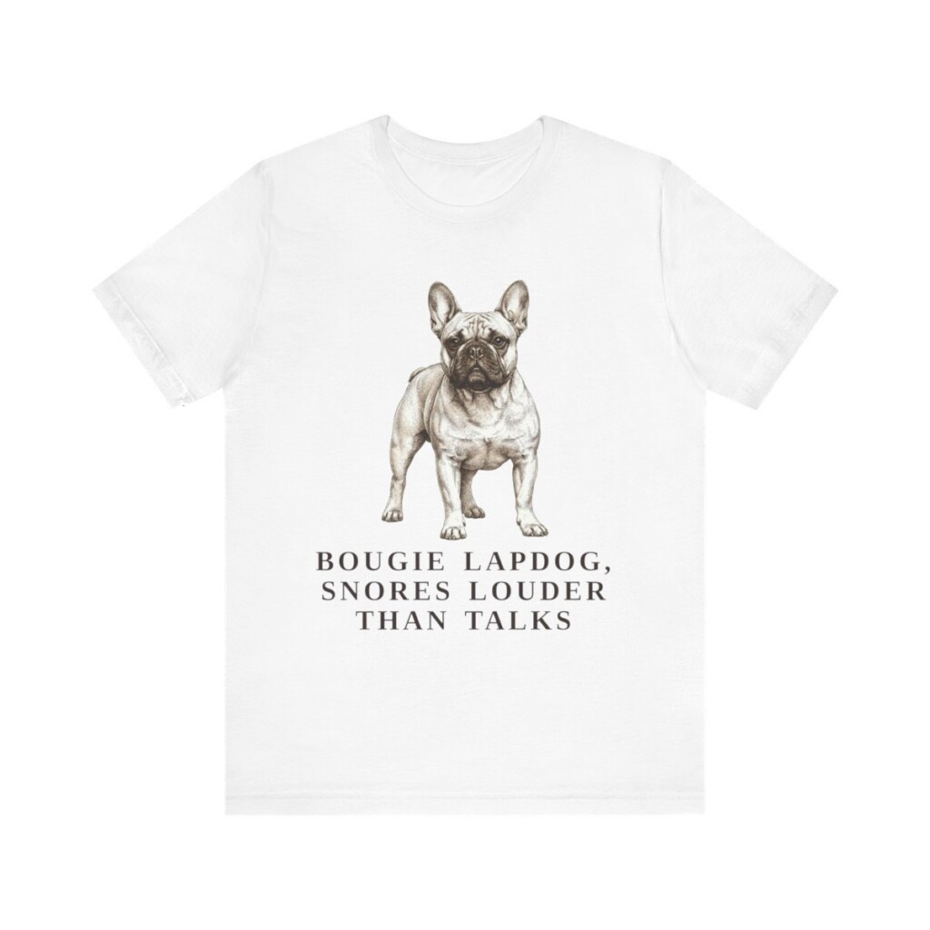 French Bulldog Humor Shirt, Vintage Dog Sketch Tee, Dog Humor Gift