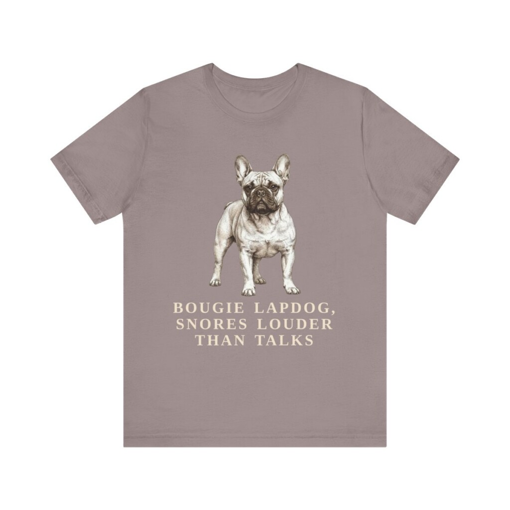French Bulldog Humor Shirt, Vintage Dog Sketch Tee, Dog Humor Gift