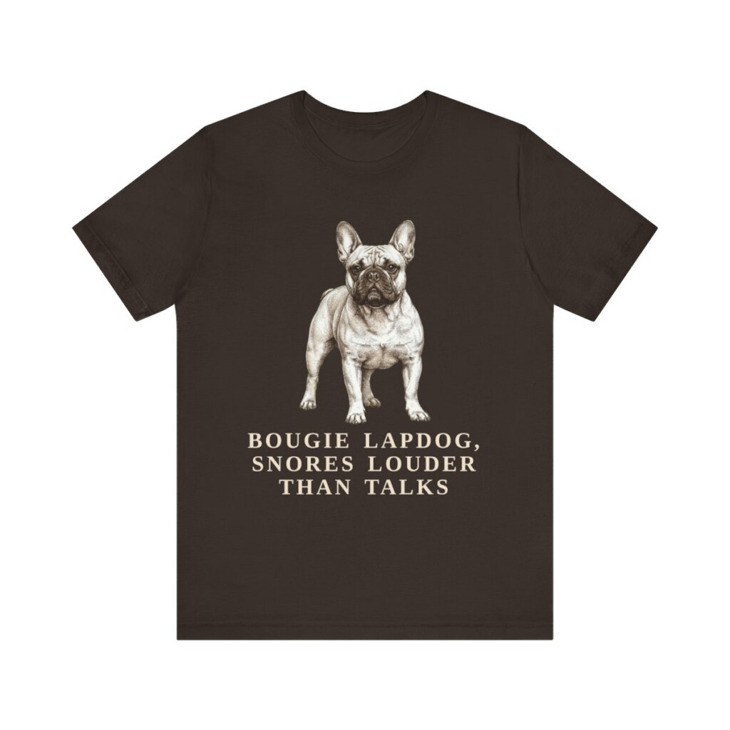 French Bulldog Humor Shirt, Vintage Dog Sketch Tee, Dog Humor Gift