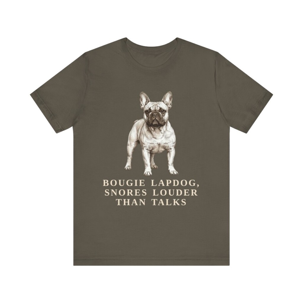 French Bulldog Humor Shirt, Vintage Dog Sketch Tee, Dog Humor Gift