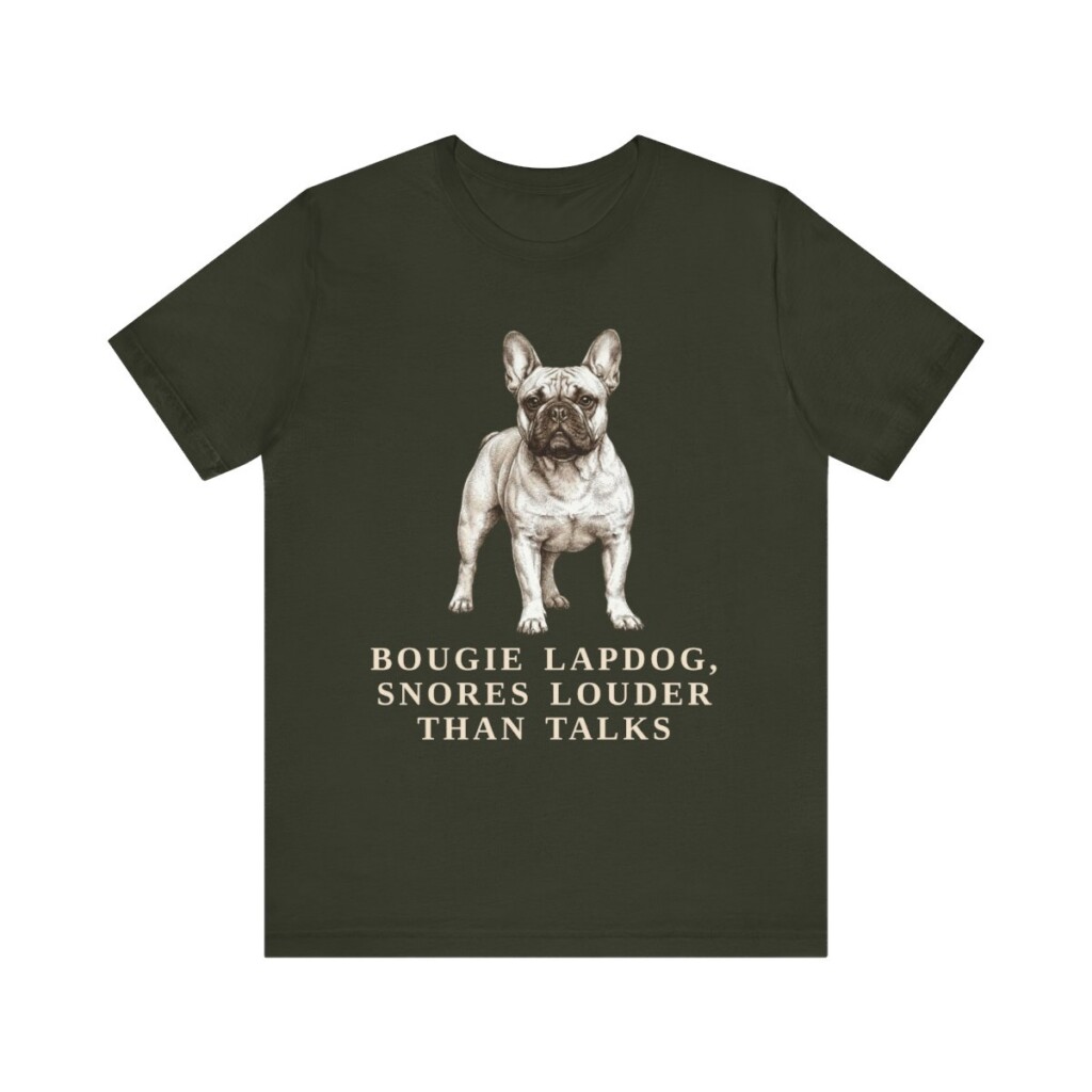 French Bulldog Humor Shirt, Vintage Dog Sketch Tee, Dog Humor Gift