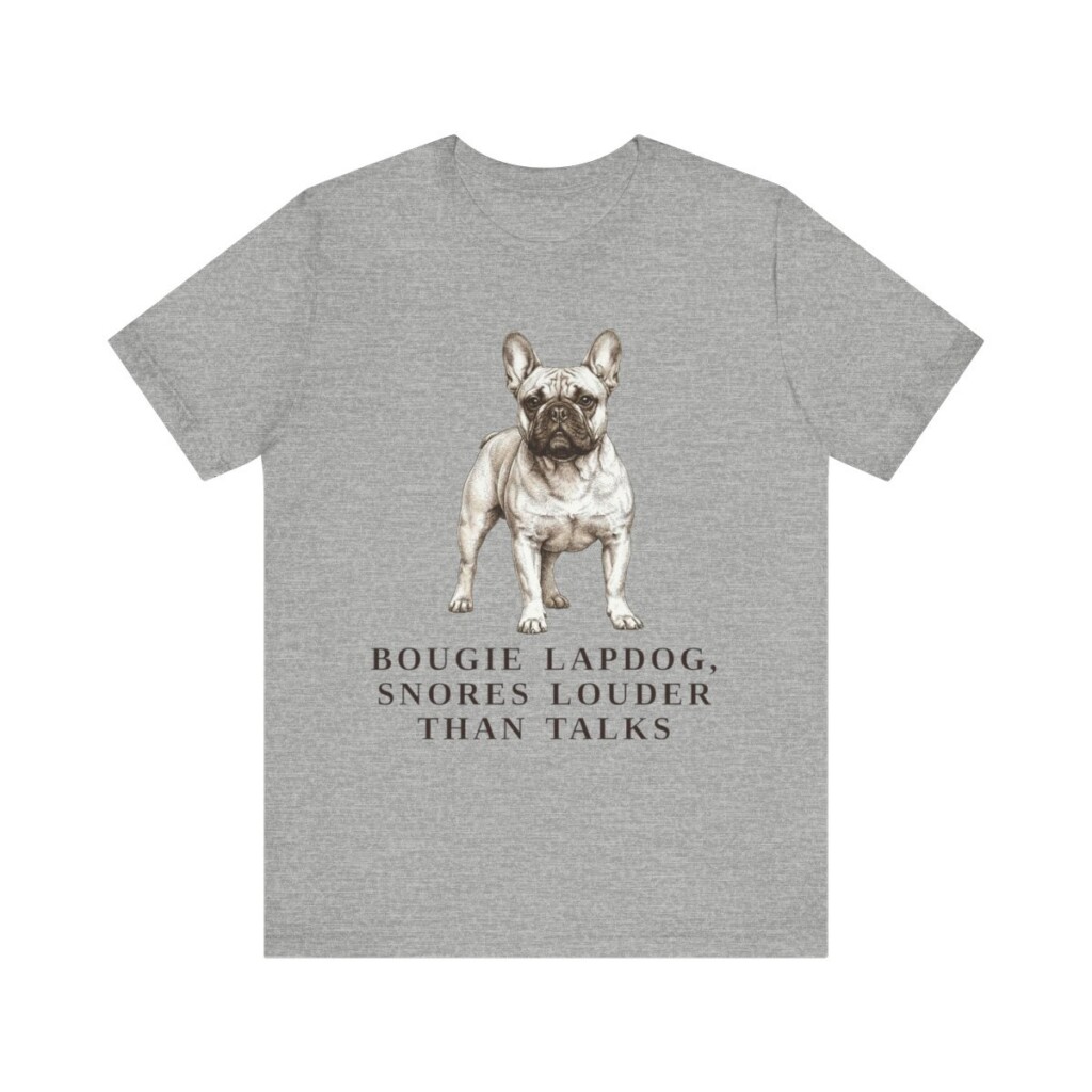 French Bulldog Humor Shirt, Vintage Dog Sketch Tee, Dog Humor Gift