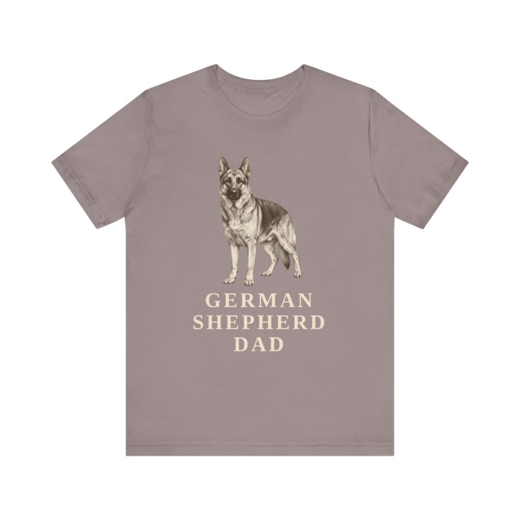 German Shepherd Dad Shirt, Vintage Dog Sketch Tee, Dog Dad Gift