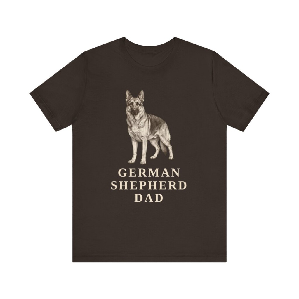 German Shepherd Dad Shirt, Vintage Dog Sketch Tee, Dog Dad Gift