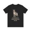 German Shepherd Dad Shirt, Vintage Dog Sketch Tee, Dog Dad Gift