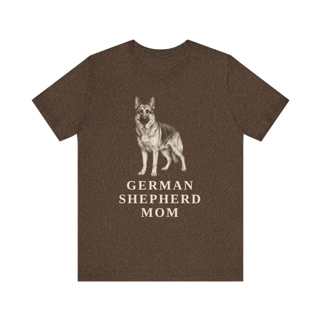 German Shepherd Mom Shirt, Vintage Dog Sketch Tee, Dog Mom Gift