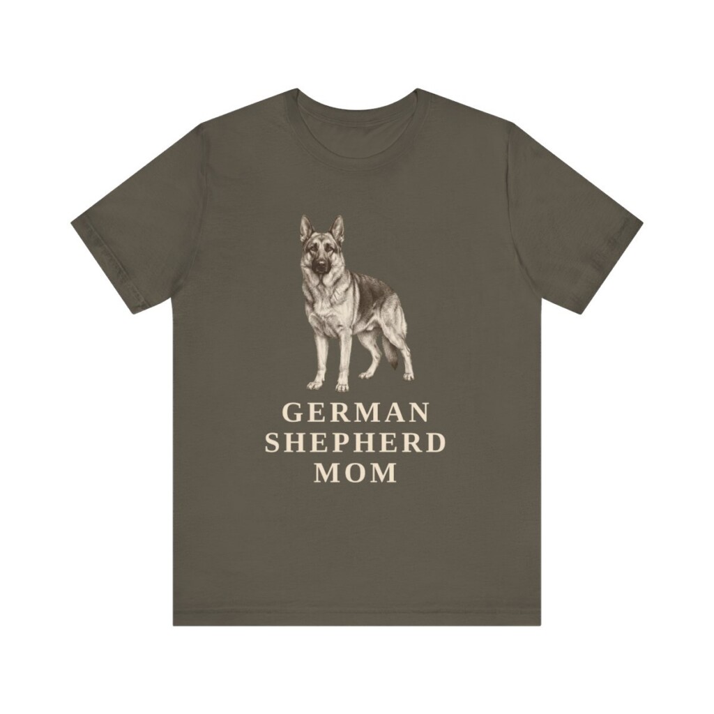 German Shepherd Mom Shirt, Vintage Dog Sketch Tee, Dog Mom Gift