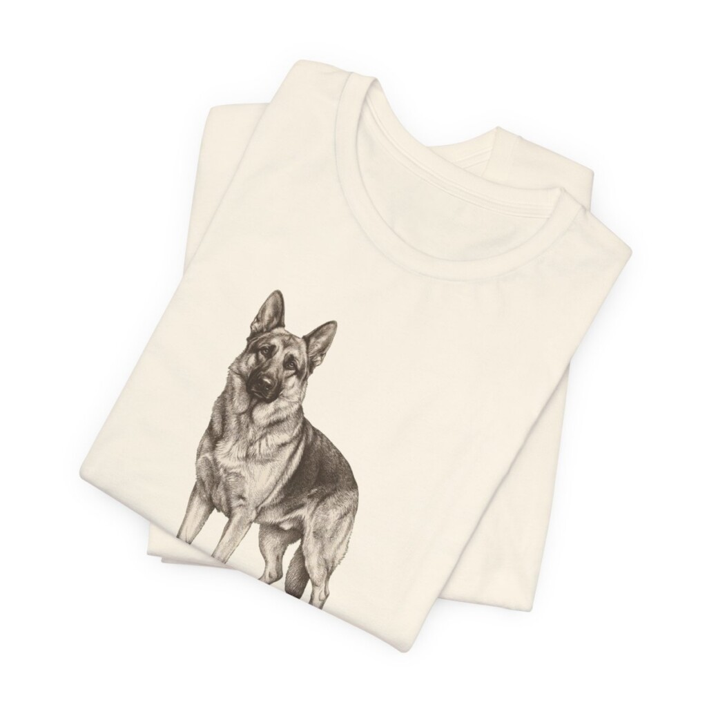 German Shepherd Mom Shirt, Vintage Dog Sketch Tee, Dog Mom Gift