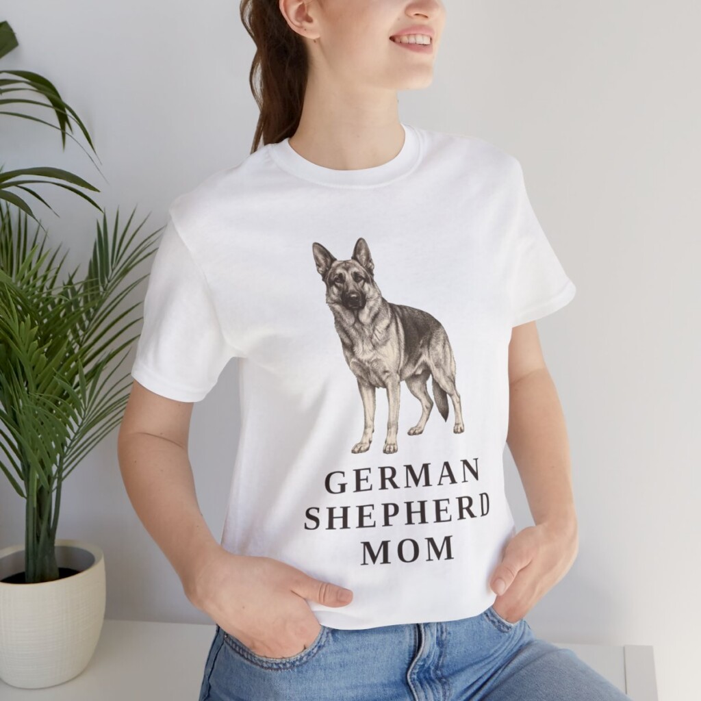 German Shepherd Mom Shirt, Vintage Dog Sketch Tee, Dog Mom Gift