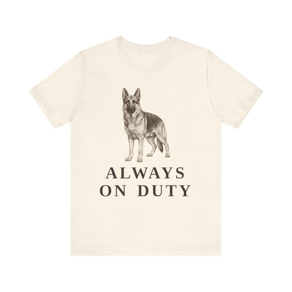 German Shepherd Humor Shirt, Vintage Dog Sketch Tee, Dog Humor Gift