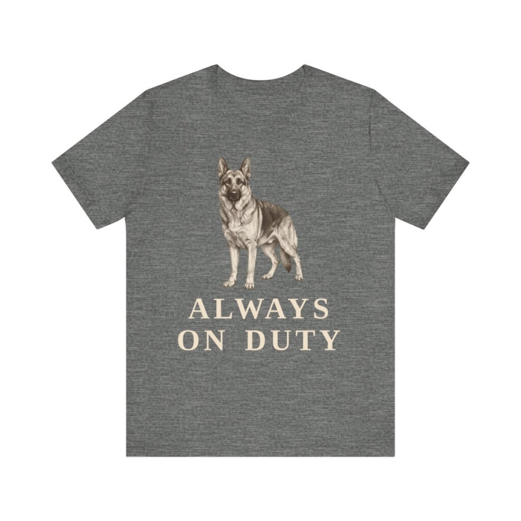 German Shepherd Humor Shirt, Vintage Dog Sketch Tee, Dog Humor Gift