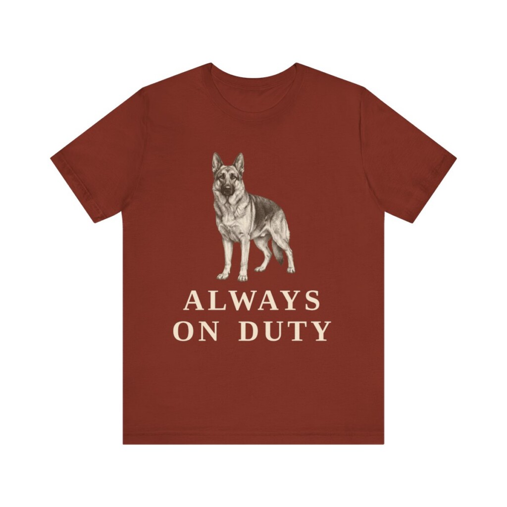 German Shepherd Humor Shirt, Vintage Dog Sketch Tee, Dog Humor Gift