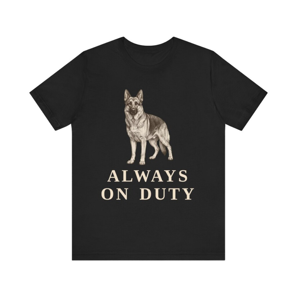 German Shepherd Humor Shirt, Vintage Dog Sketch Tee, Dog Humor Gift