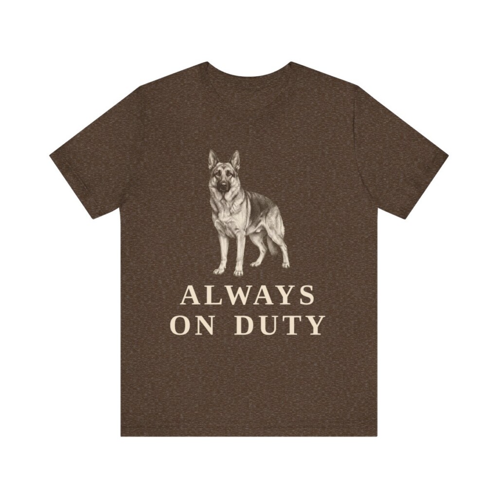 German Shepherd Humor Shirt, Vintage Dog Sketch Tee, Dog Humor Gift