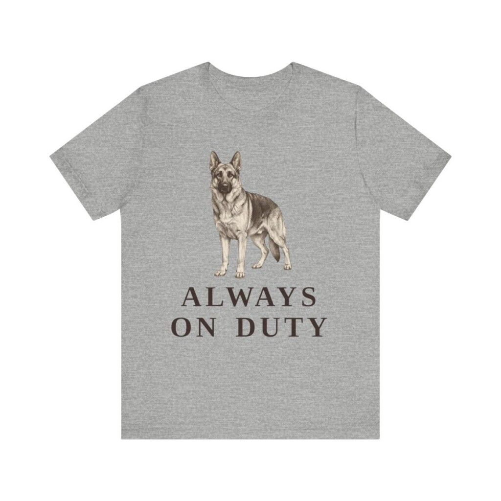 German Shepherd Humor Shirt, Vintage Dog Sketch Tee, Dog Humor Gift