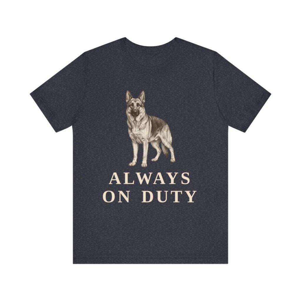 German Shepherd Humor Shirt, Vintage Dog Sketch Tee, Dog Humor Gift
