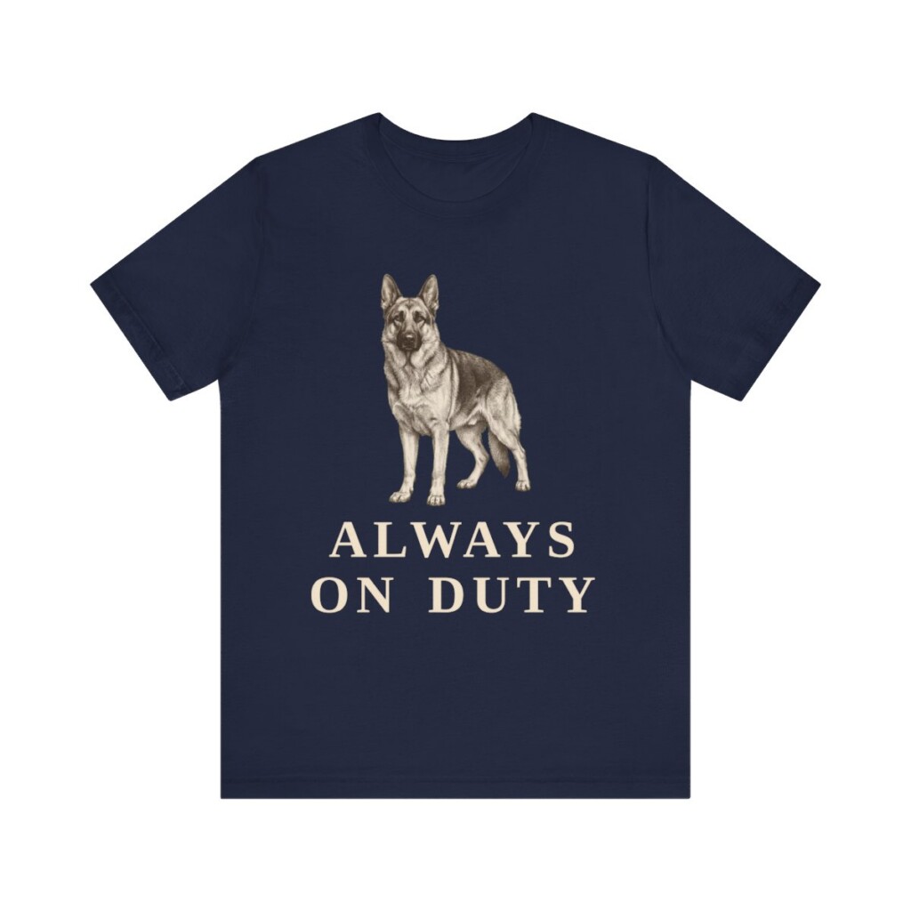German Shepherd Humor Shirt, Vintage Dog Sketch Tee, Dog Humor Gift