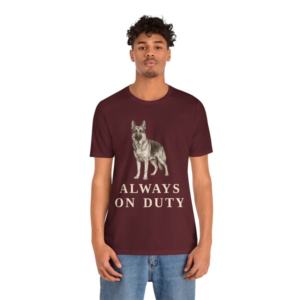 German Shepherd Humor Shirt, Vintage Dog Sketch Tee, Dog Humor Gift