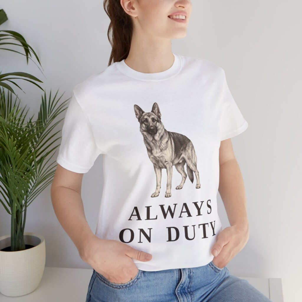German Shepherd Humor Shirt, Vintage Dog Sketch Tee, Dog Humor Gift