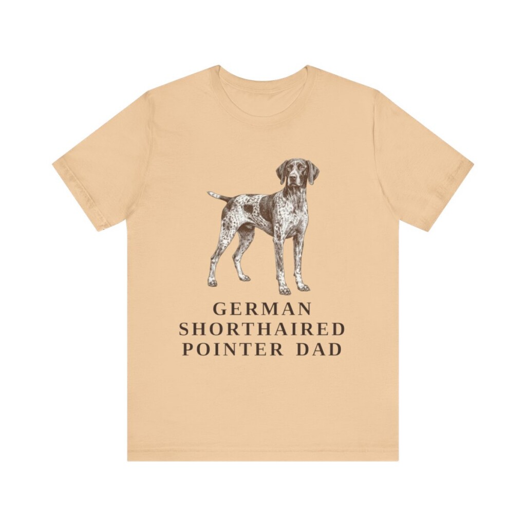 German Shorthaired Pointer Dad Shirt, Vintage Dog Sketch Tee, Dog Dad Gift