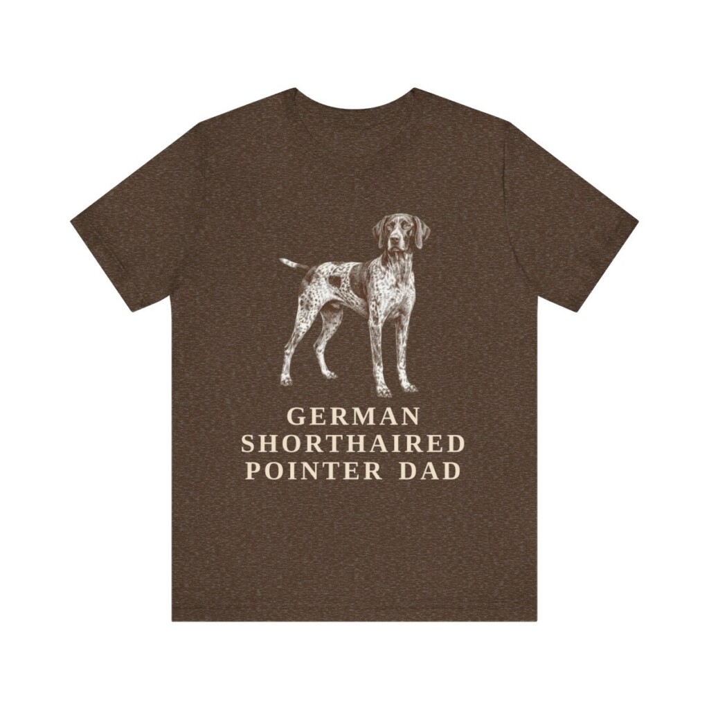 German Shorthaired Pointer Dad Shirt, Vintage Dog Sketch Tee, Dog Dad Gift