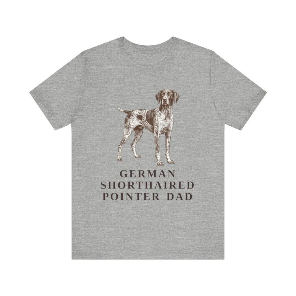 German Shorthaired Pointer Dad Shirt, Vintage Dog Sketch Tee, Dog Dad Gift