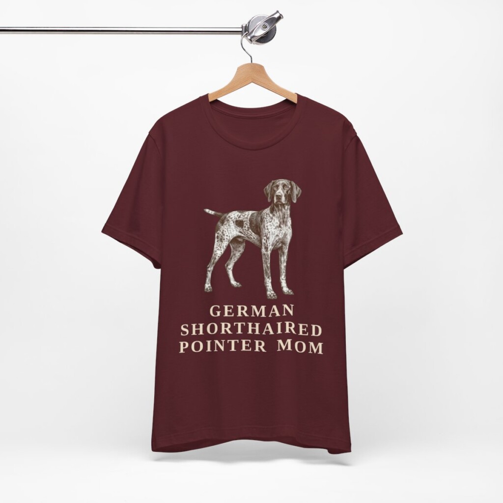 German Shorthaired Pointer Mom Shirt, Vintage Dog Sketch Tee, Dog Mom Gift