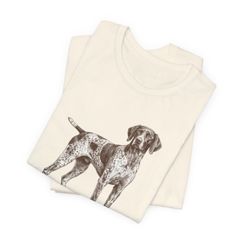 German Shorthaired Pointer Humor Shirt, Vintage Dog Sketch Tee, Dog Humor Gift