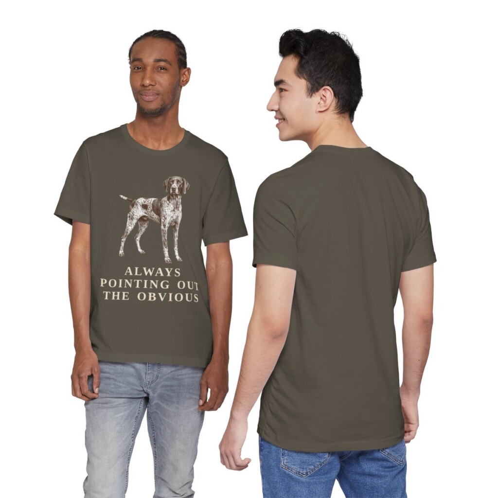 German Shorthaired Pointer Humor Shirt, Vintage Dog Sketch Tee, Dog Humor Gift