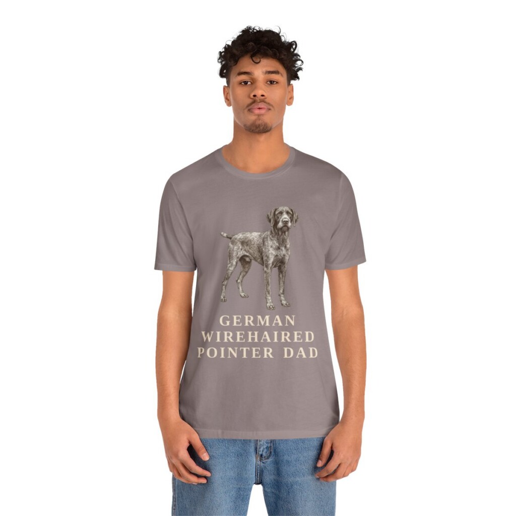 German Wirehaired Pointer Dad Shirt, Vintage Dog Sketch Tee, Dog Dad Gift