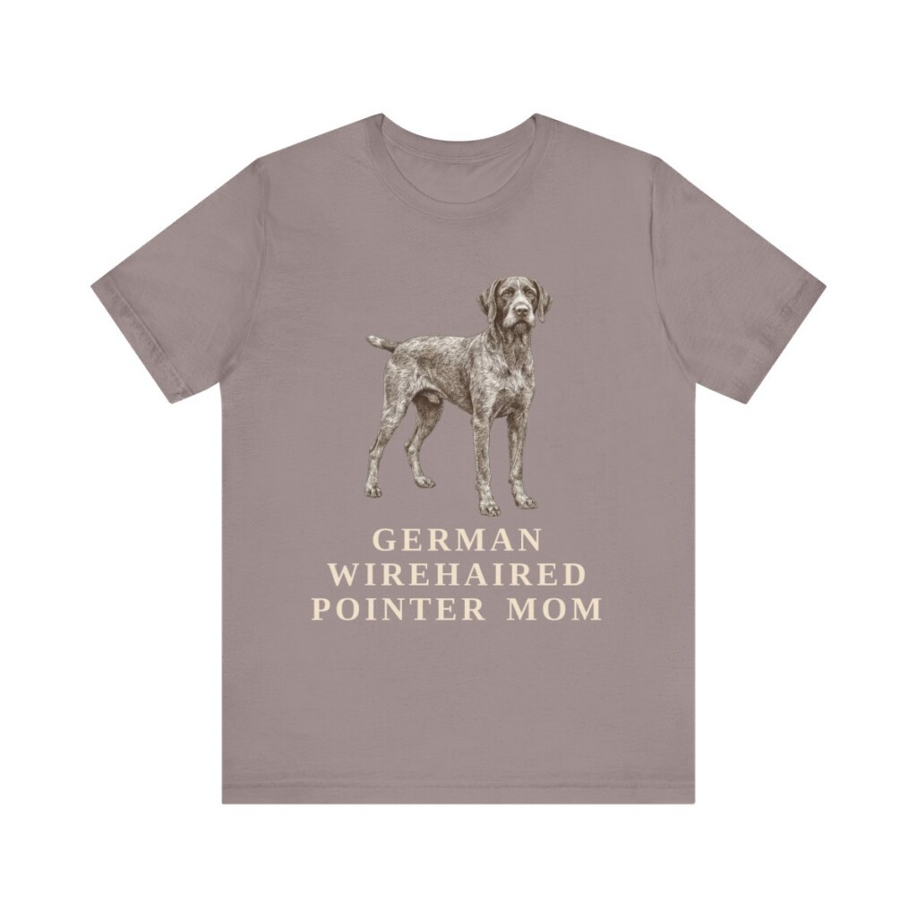 German Wirehaired Pointer Mom Shirt, Vintage Dog Sketch Tee, Dog Mom Gift