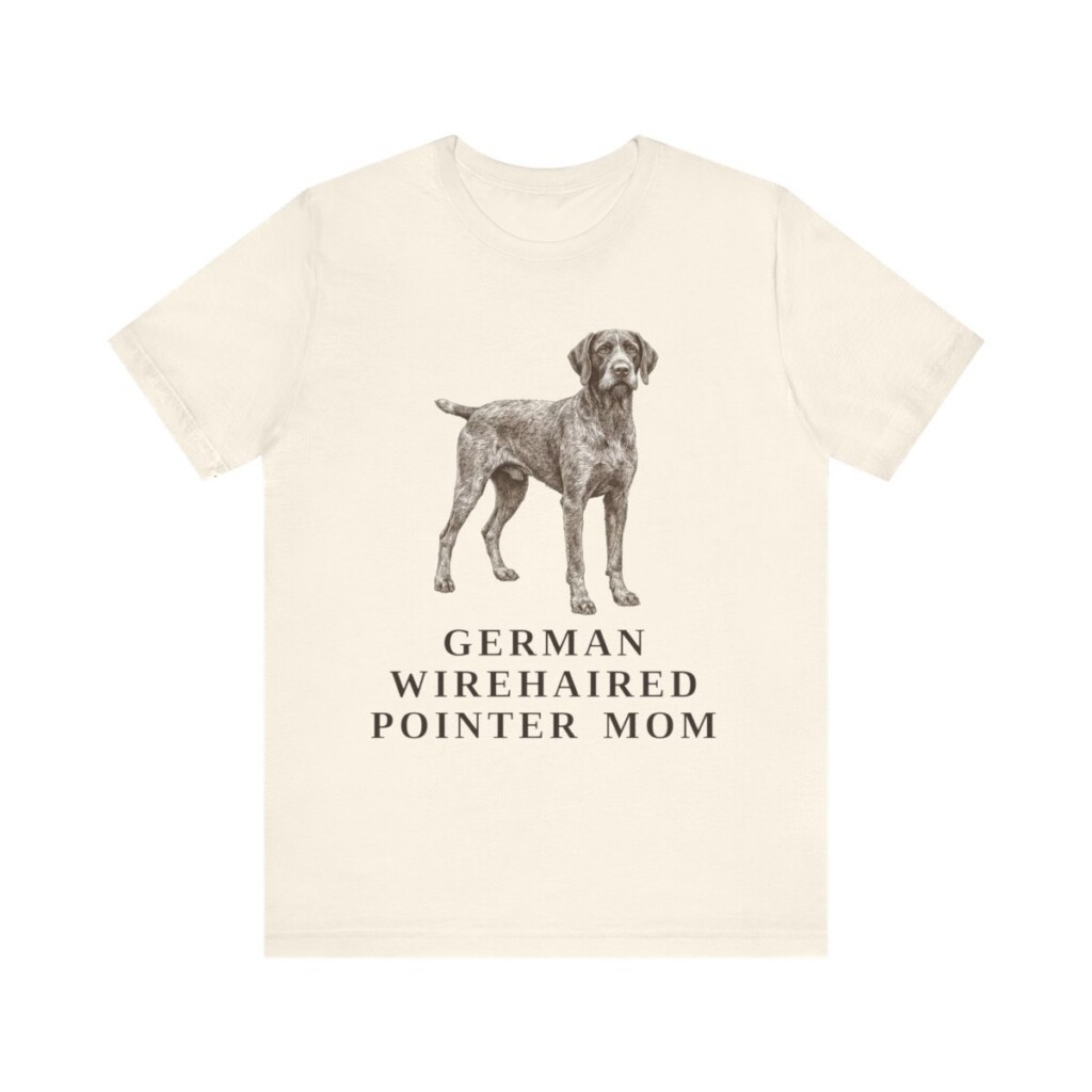 German Wirehaired Pointer Mom Shirt, Vintage Dog Sketch Tee, Dog Mom Gift