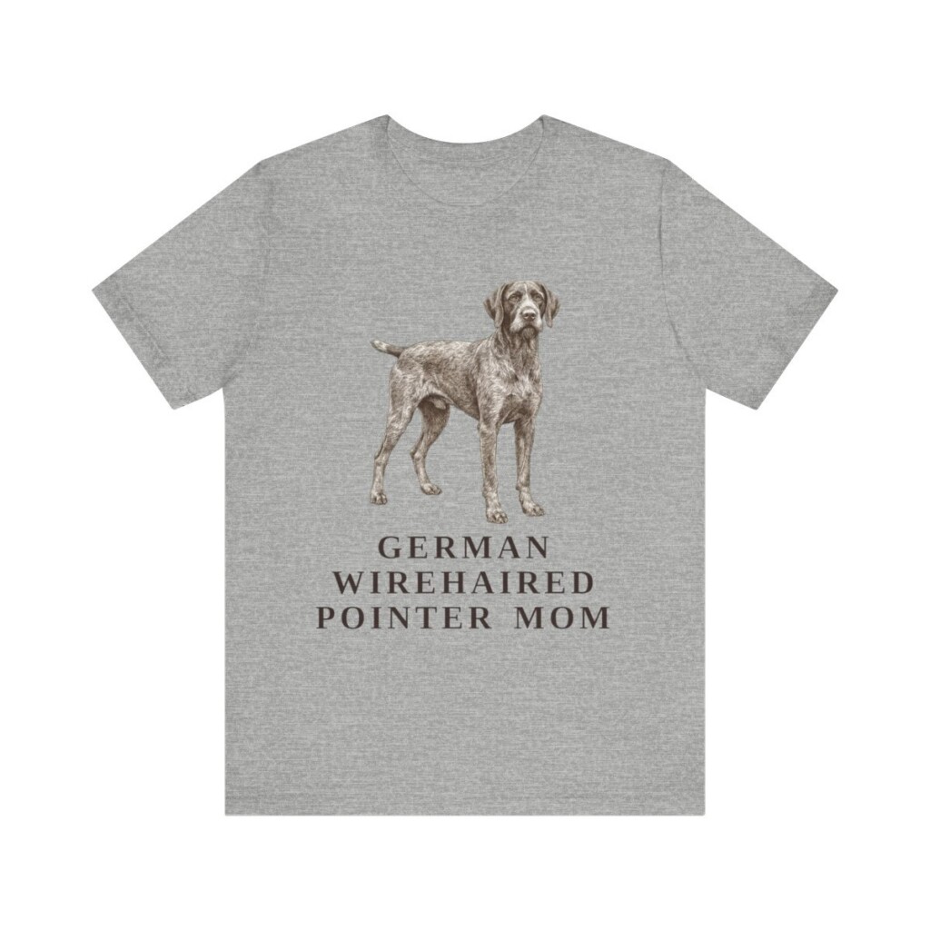 German Wirehaired Pointer Mom Shirt, Vintage Dog Sketch Tee, Dog Mom Gift