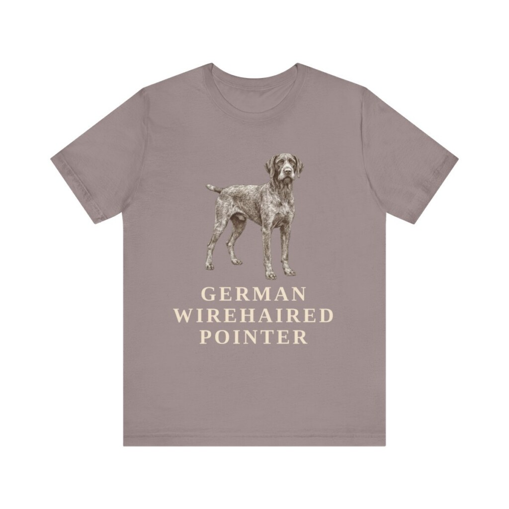 German Wirehaired Pointer Lover Shirt, Vintage Dog Sketch Tee, Dog Lover Gift
