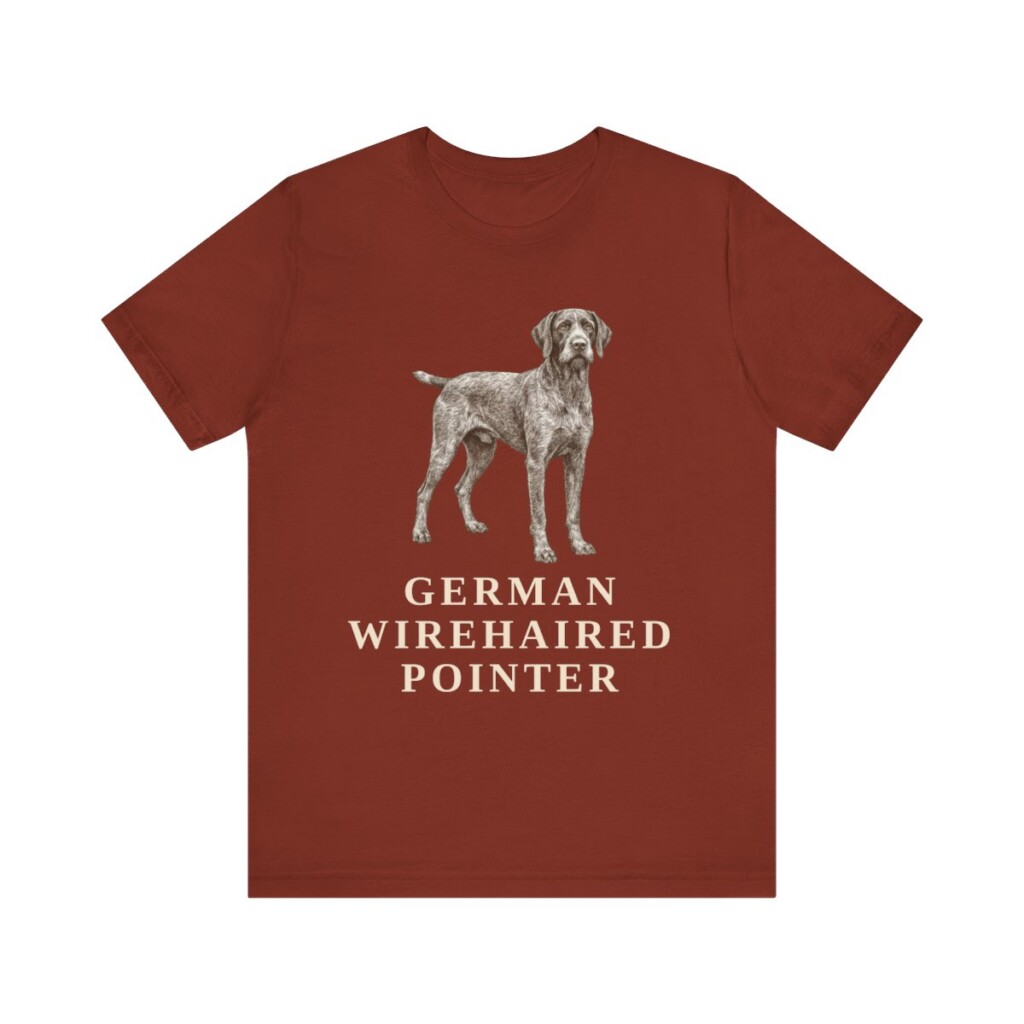German Wirehaired Pointer Lover Shirt, Vintage Dog Sketch Tee, Dog Lover Gift