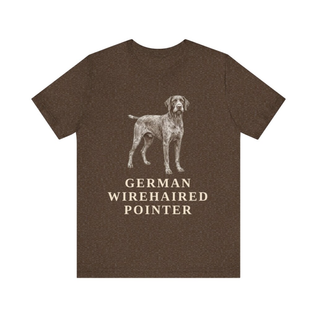 German Wirehaired Pointer Lover Shirt, Vintage Dog Sketch Tee, Dog Lover Gift