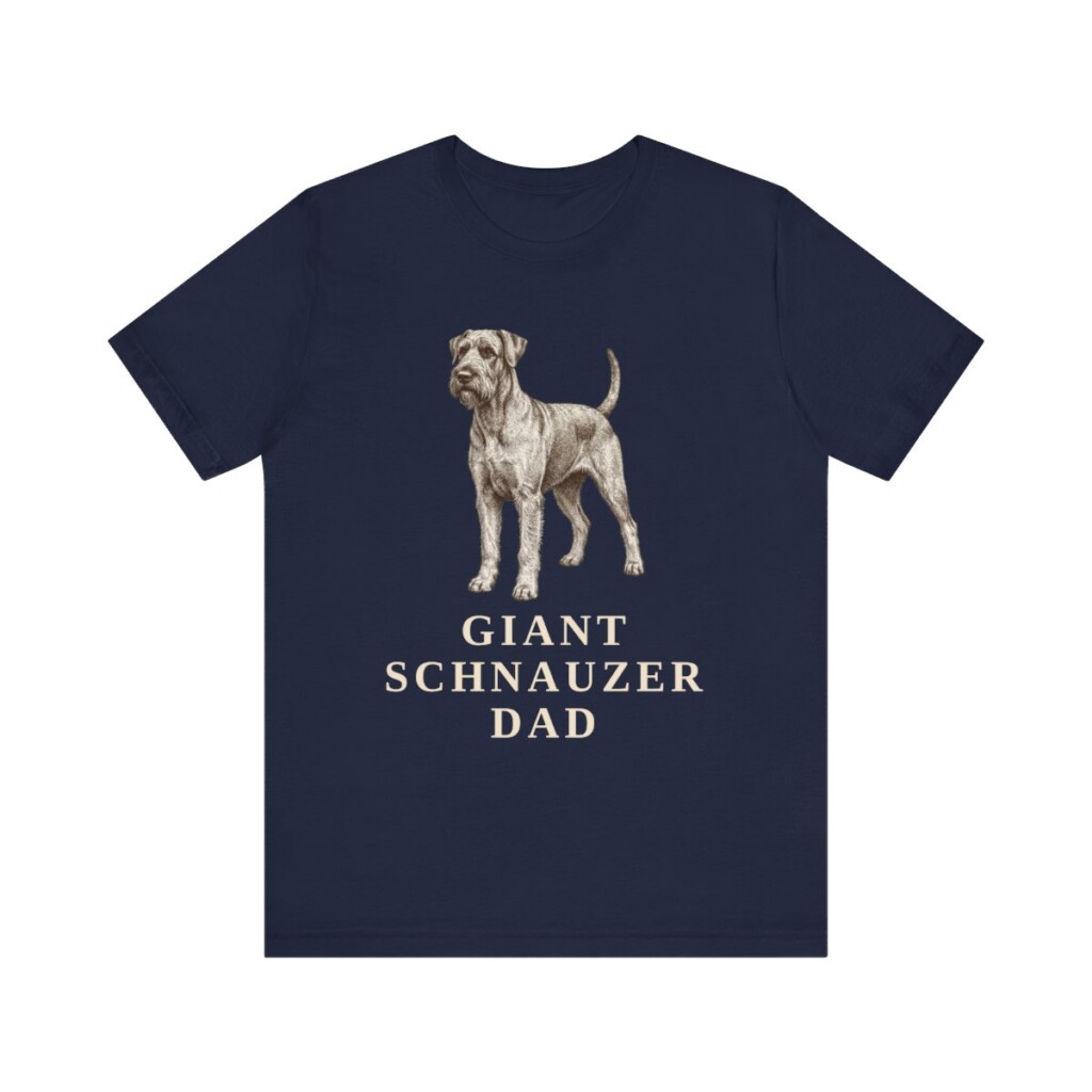 Giant Schnauzer Dad Shirt, Vintage Dog Sketch Tee, Dog Dad Gift Giant Schnauzer Dad Shirt, Vintage Dog Sketch Tee, Dog Dad Gift