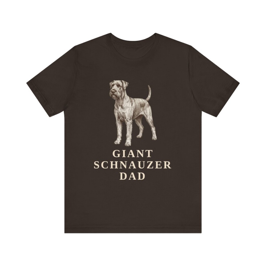 Giant Schnauzer Dad Shirt, Vintage Dog Sketch Tee, Dog Dad Gift Giant Schnauzer Dad Shirt, Vintage Dog Sketch Tee, Dog Dad Gift
